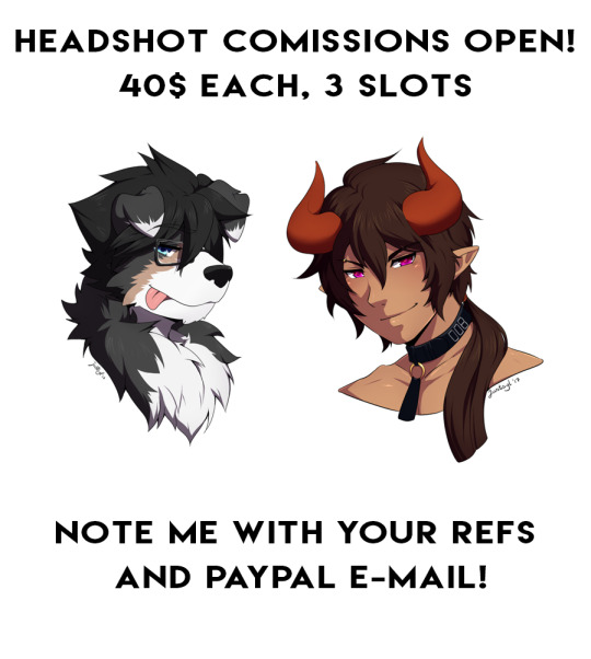 Headshot comissions open