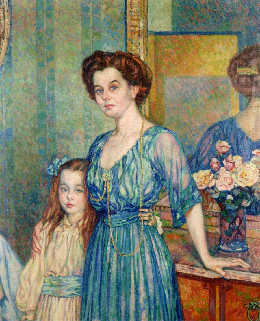 lonequixote:
“ Theo van Rysselberghe
Madame Von Bodenhausen with her daughter Luli
”