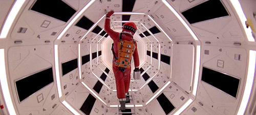 thefilmfatale:  The symmetry of Stanley Kubrick’s 2001: A Space Odyssey (1968)