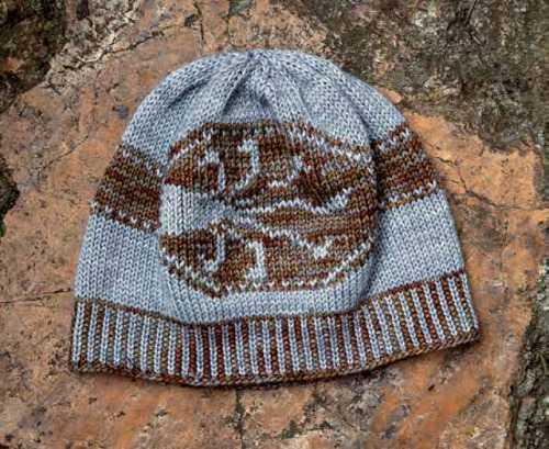 Chamber of Secrets Beanie by Tanis Gray.Pattern available for purchase: Knitting Magic: The Official