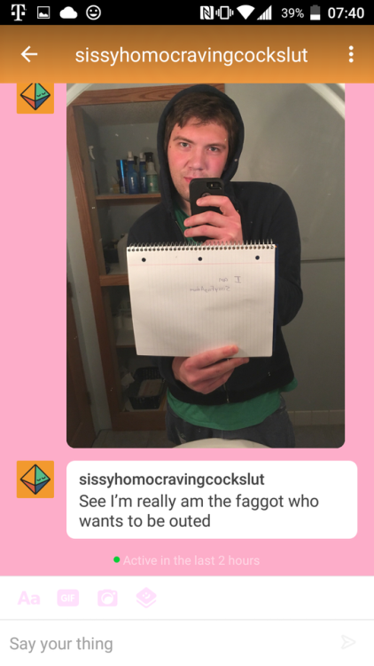 gayboytx1: Reblog and expose this faggot Let&rsquo;s keep the exposure going. Expose this little