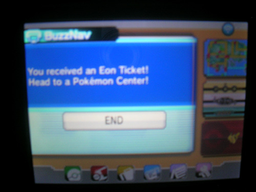 i took my 3ds out and left the wifi on, i passed 4 ppl and got my eon ticket ovo