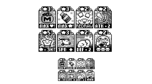 Cards from the Kirby RPG mockup with a few unseen ones!