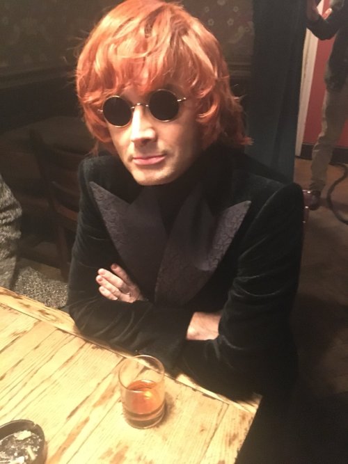 davidtennantcom: New behind-the-scenes photos of David Tennant and Michael Sheen filming Good Omens 