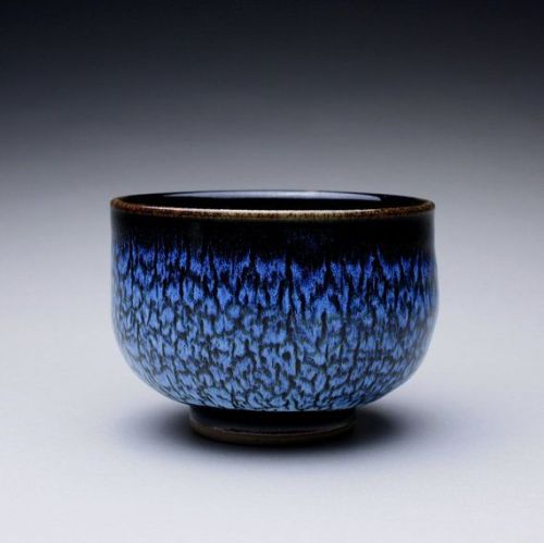 Tenmoku pottery:Tenmoku (also spelled “temmoku” and “temoku”) is a dark glaz