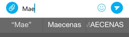 my phone understands my Maecenas feels