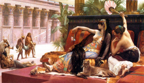 Cleopatra testing poisons on condemned prisoners by Alexandre Cabanel, 1887.