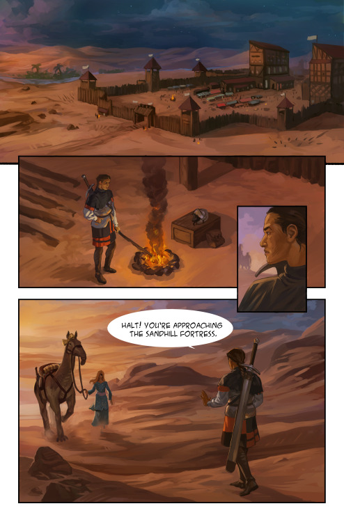 shiningascension:First Page! Bregga is here to shout at mysterious strangers and roast marshmallows,