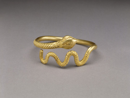 Snake Bracelet // Artist: Unknown // Date: 100 BC-100 AD // Material: Gold