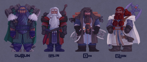 89ravenclaw: Dwarves of the Third Age: Thorin &amp; CompanyFollow up piece to my previous  