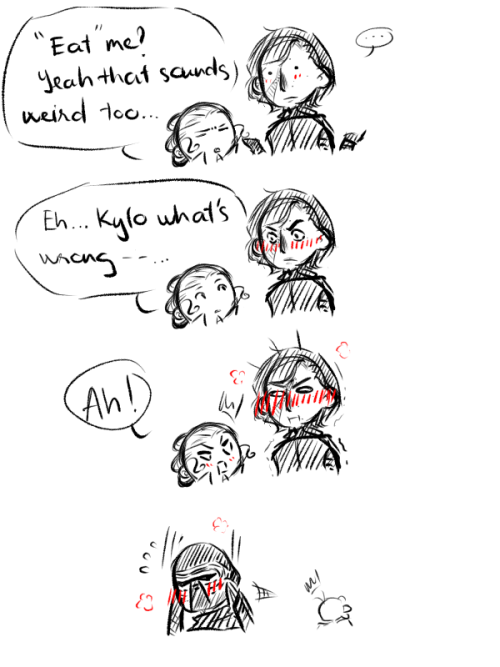 mika4eyed: Self indulgent Finn and Kylo doods (Yay finally posting the face) Plus Reylo because I ca