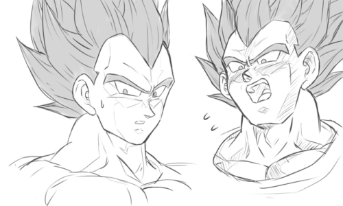 Porn Pics vegetapsycho:Some sketches I managed to do