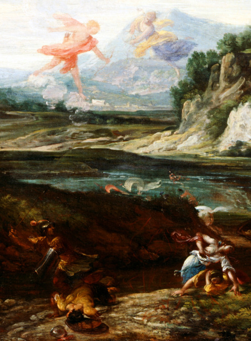 jaded-mandarin:Crescenzio Onofri. Detail from Destruction of Niobe’s Children, 17th Century.