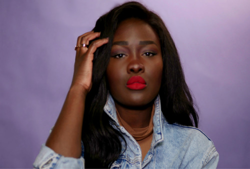 crime-she-typed: darkchocolate-creature: Them: Black girls shouldn’t wear red lipsticks Me:&he