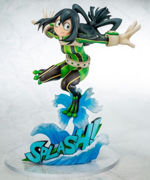 hobbylinkjapan: Bellfine brings us the very first scale figure of Tsuyu Asui from “My Her