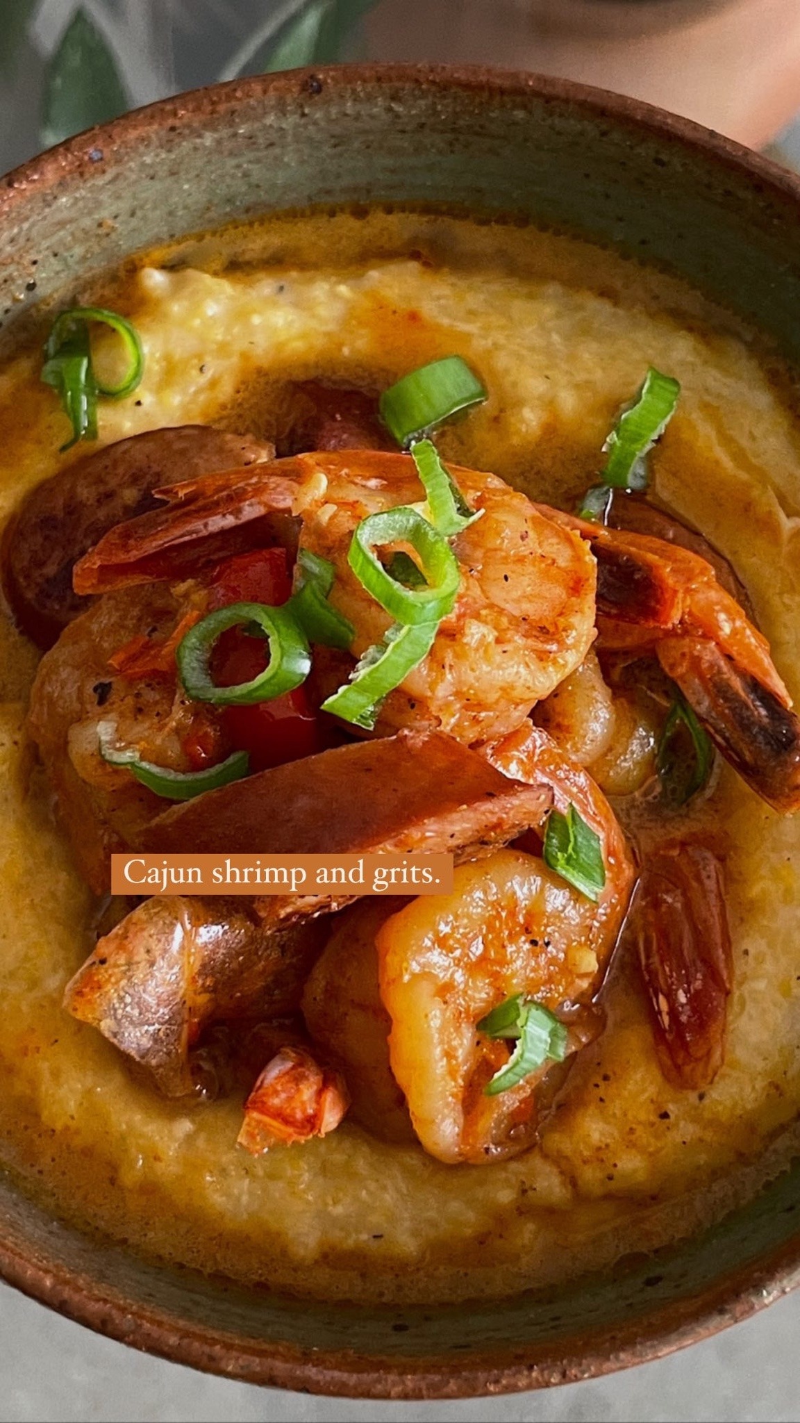 tarynandre:I did my damn thing with this Cajun shrimp and grits. Of all the cooking I’ve done over the months, this is my favorite dish. 