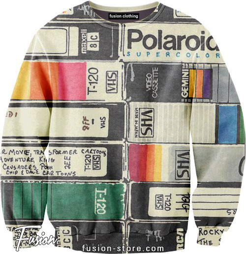 Sexy Sweater with VHS print