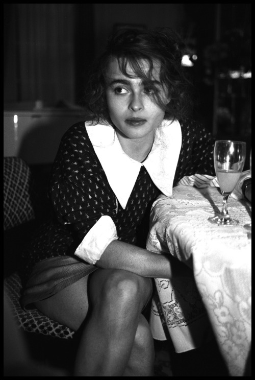 lostpolaroids:Helena Bomham-Carter photographed at  Elle Magazine’s ‘British Beauties‘ Party; 1988  