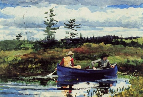 The Blue Boat. 1892.Winslow Homer