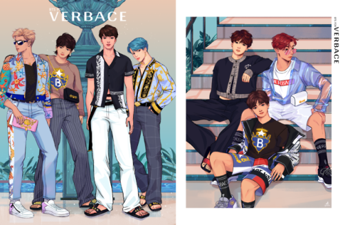 BTS for VERBACE haha this was my piece for the Trouvaille Zine! @btszines