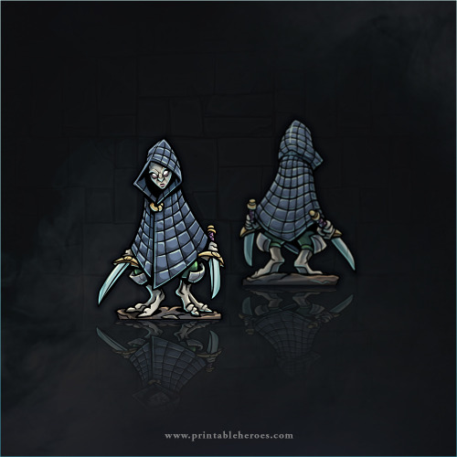 This Darkling paper miniature and it’s VTT files have been added to my website catalog and can be do