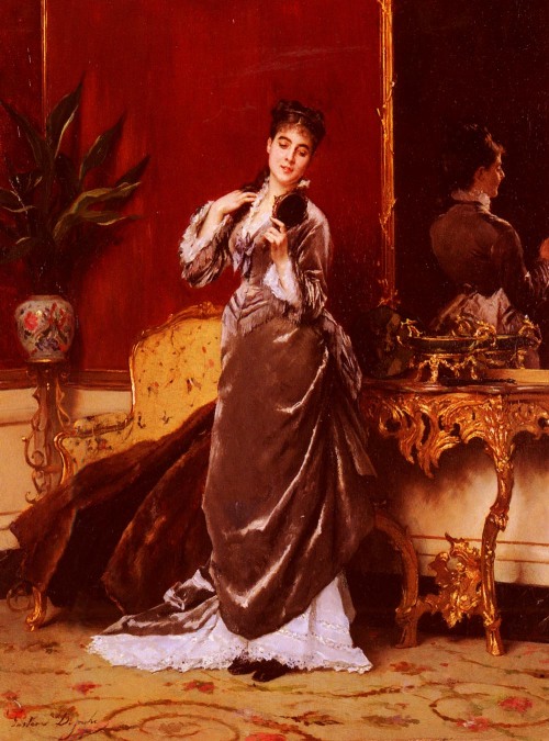 Gustave Léonard de Jonghe - Dressing For The Ball
