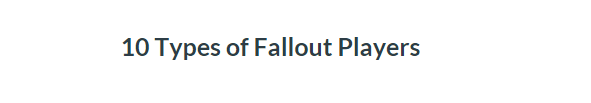 gamerzgalaxy:    10 Types of Fallout Players | By: Julia lepetit   via Dorkly .