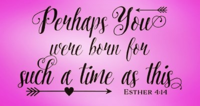 Perhaps you were born for such a time as this.
- Esther 4:14
.
.
.
Just as Esther bravely lived out her purpose in the Bible, we too have a purpose to fulfill. God created each and everyone of us for a purpose, gave us God-given talents and...