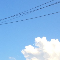 loriepagnozzi:  clouds &amp; wires
