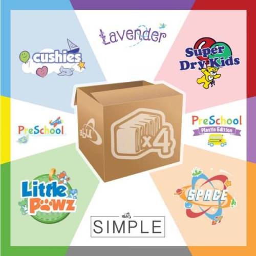 Buy ABU Mixed Case (40 Diapers) Now!Creating your own case is simple and easy, just choose any 4 bag