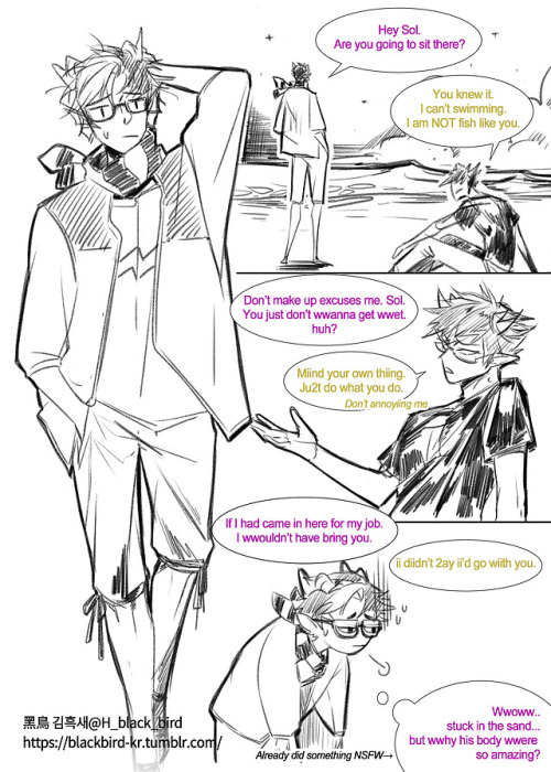 [ Ask Erisol! ] Beach where you are standing. sollux : Let me get one hiit you. ED. eridan : No, y