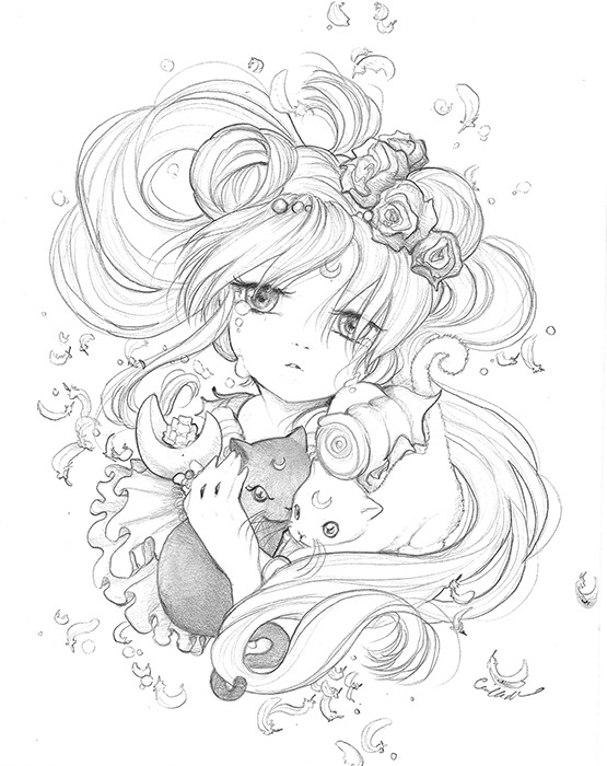 camilladerricoart:  Camilla d’Errico “Moonflower” Prints at Phoenix Comic