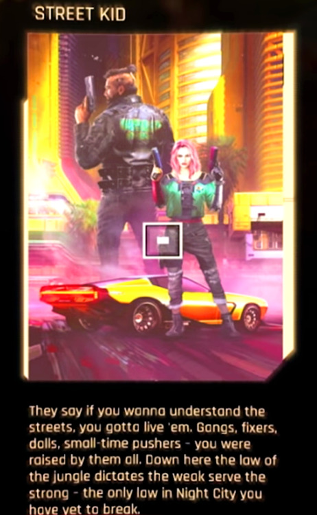 acoolmetalfire:cyberpunk 2077: life paths descriptions