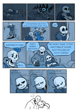 fillsyouwithdirtysins:  busyrobothands:  sansybones:  Sans has the occasional bad night but Paps knows how to deal with it.   Whhhyyyyyyyu…   FUUU TOO CUTE