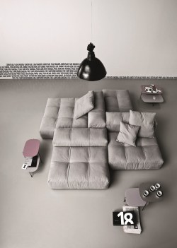 archiproducts:The Pixel sofa is characterized by a series of elements which can be combined freely using an exclusive connector made by Saba Italia http://bit.ly/1hg71TJ Design by Sergio Bicego