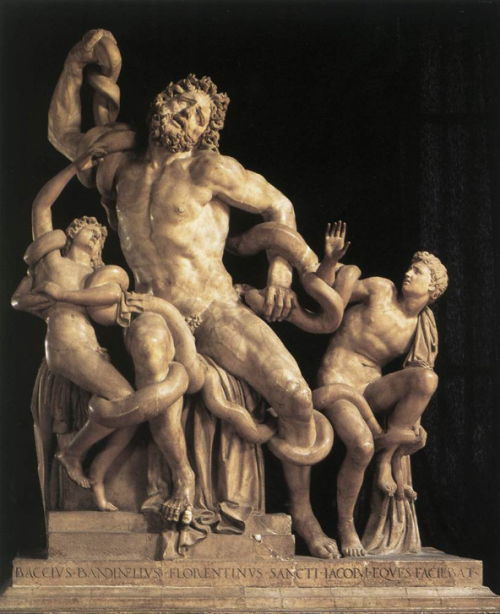 life-imitates-art-far-more:Bartolommeo Bandinelli (1488-1560)“Laocoön” (1525)Marble