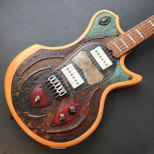 This beautiful M-tone Copper top is for sale on my site, mtoneguitars.com. One of a kind. #holygrail