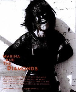 matdnews:  marinadiamandis: This was one of my first shoots. I couldn’t believe people were going to let me be in a magazine. I was like, “ARE U SURE THIS IS GOING TO PRINT??”. I am self-made. I am also a ‘college dropout’. #2009