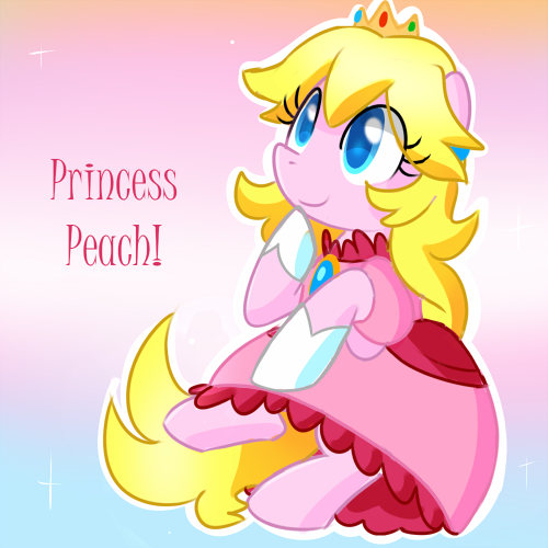 asktheconsoleponies:  Wii Pony: None of the Nintendo Princesses are my little ponies, Except for Zelda, Who got transformed into a pony. But, I did think up of what the two Mario princesses would look like as ponies!  x3