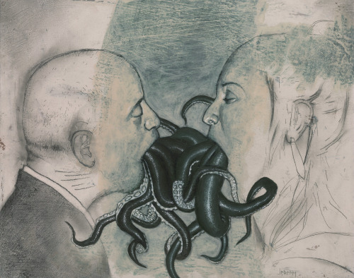 Jeremy Forson (American, b. 1983, based Alameda, CA, USA) - Tentacles, 2009  (Painting about genetic