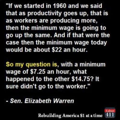 The working class is due for a raise.