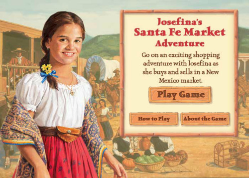 american girl josefina market game