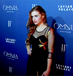 Holland Roden attends the grand opening weekend at Omnia Nightclub on April 26, 2015