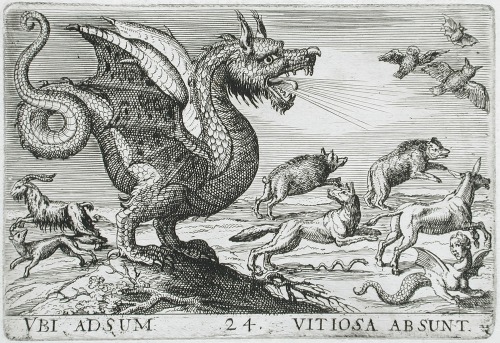 Hendrik Hondius the Elder (1573-1649), &lsquo;A Chimerical Animal Chasing Other Animals&rsquo;, 1610