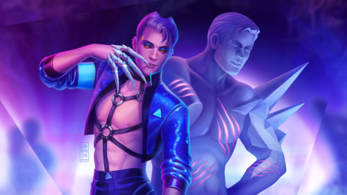 lukelemon-art: Here goes… KDA x DBH crossover. I did what I could.:D[SPEEDPAINT]