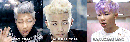 Namjoons Hair Over The Years