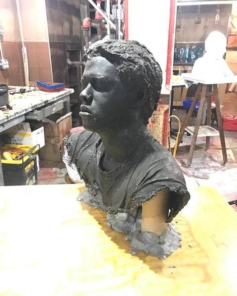 Artist Dean Allison (@mold_school )is a studio artist working with portrait sculpture and the figure