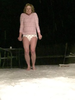 Thebambinogirl:  Daddy Woke Me Up And Made Me Go Outside In The Snow Wearing Just