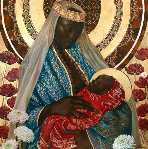 fyblackwomenart:@honeiee“A mother is clothed with strength and dignity, laughs without fear of the f