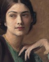 closeupofpaintings:George Spencer Watson - Clotilda von Derp (Frau Sakharoff), 1912